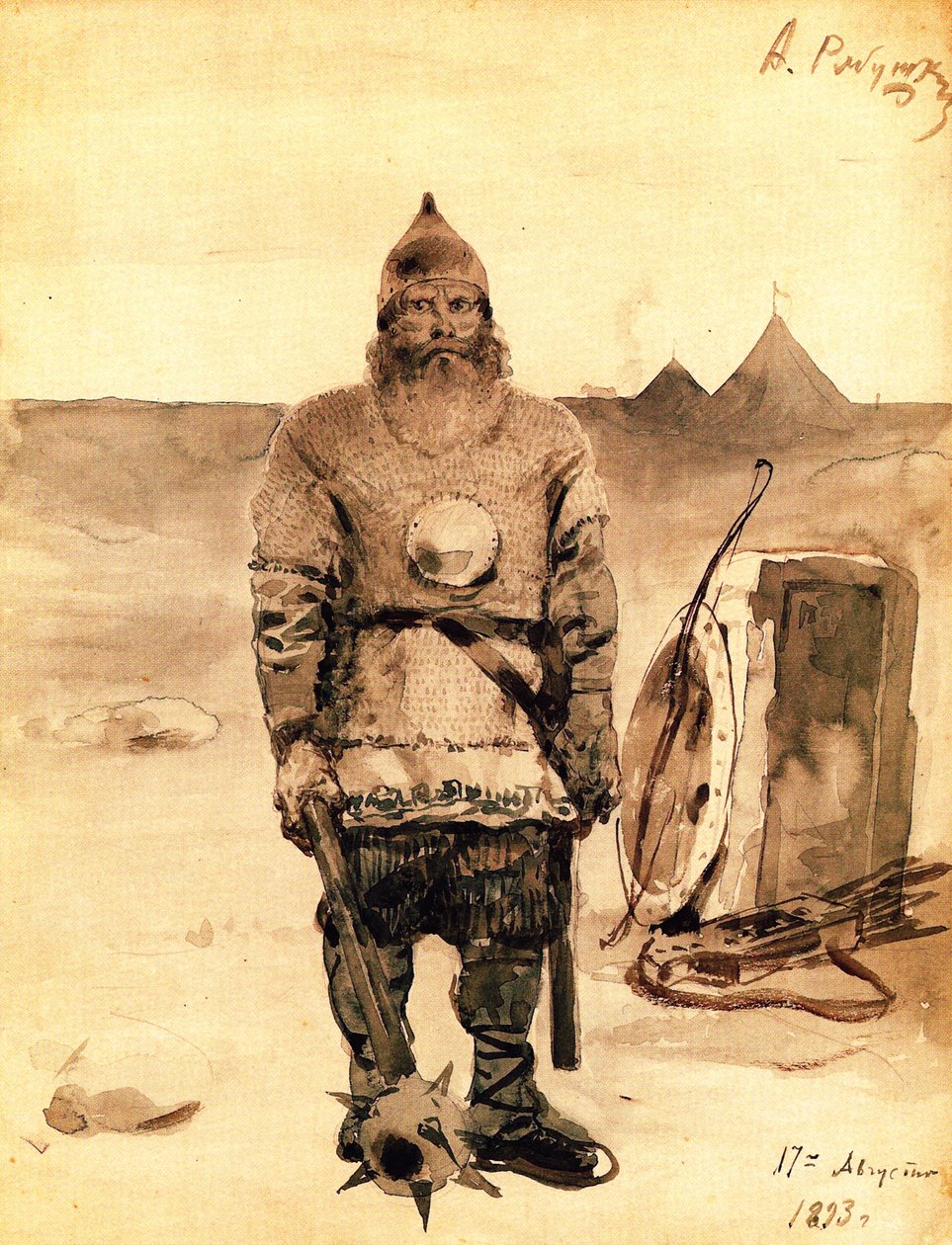 Ilja Muromez, 1893 von Andrei Petrovich Ryabushkin