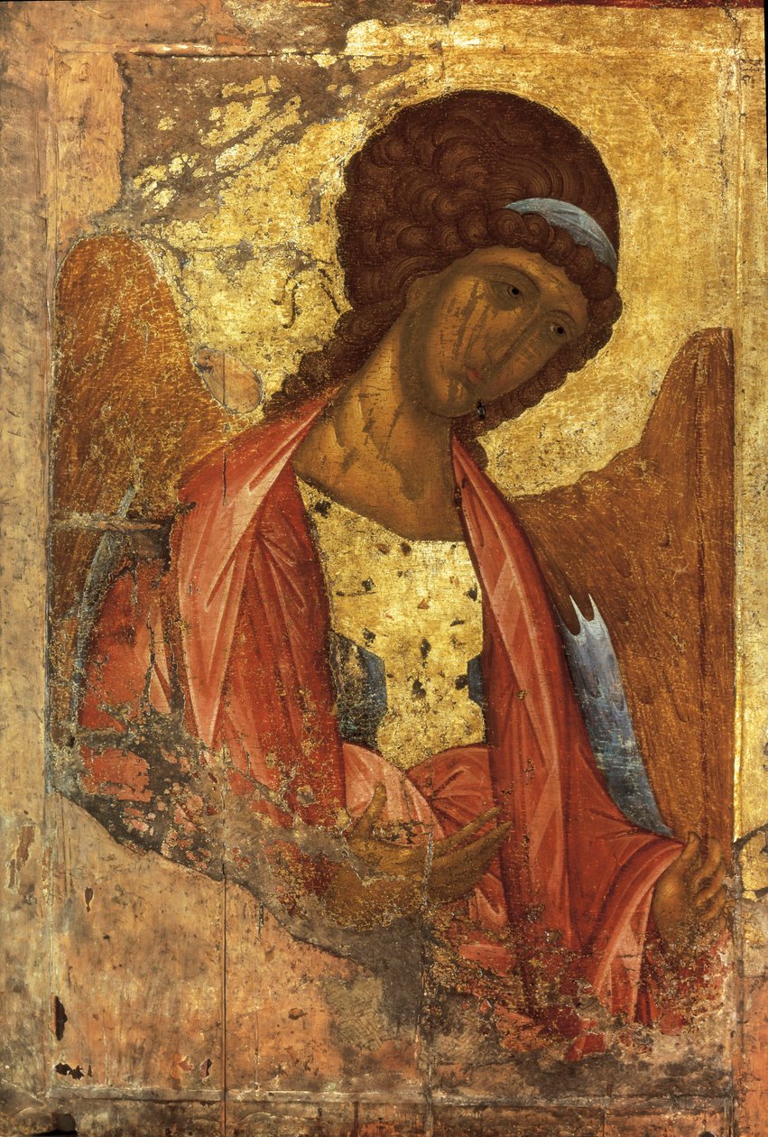 Der Erzengel Michael (russische Ikone), von Andrei Rublev oder Andrej Rubljov, gemalt zwischen 1410 und 1420 von Andrei Rublev