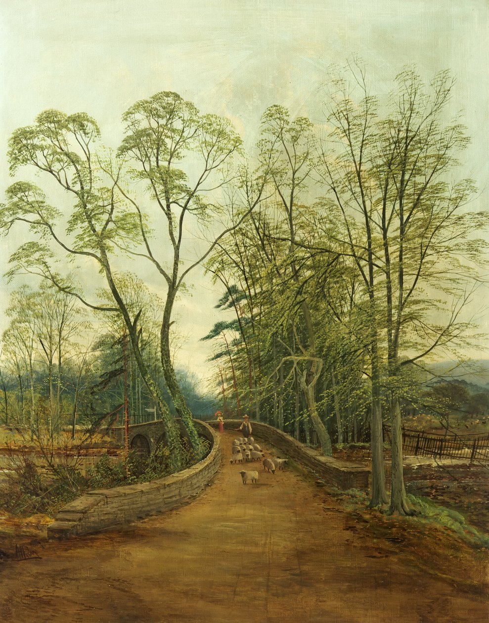 Die alte Ebbw-Brücke, Newport von Andrew Allan