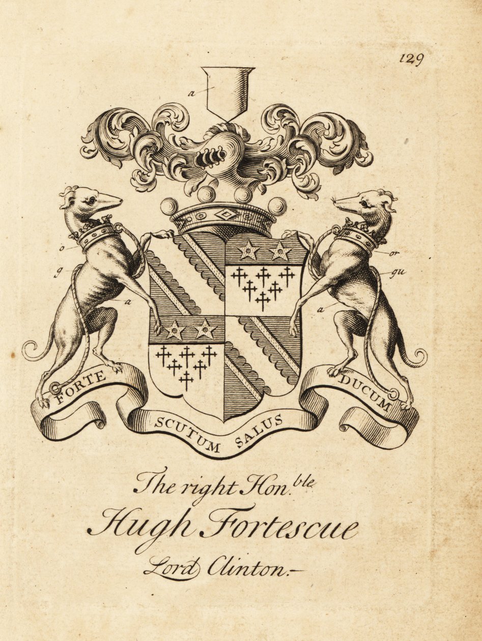 Wappen des hochverehrten Hugh Fortescue von Andrew Johnston