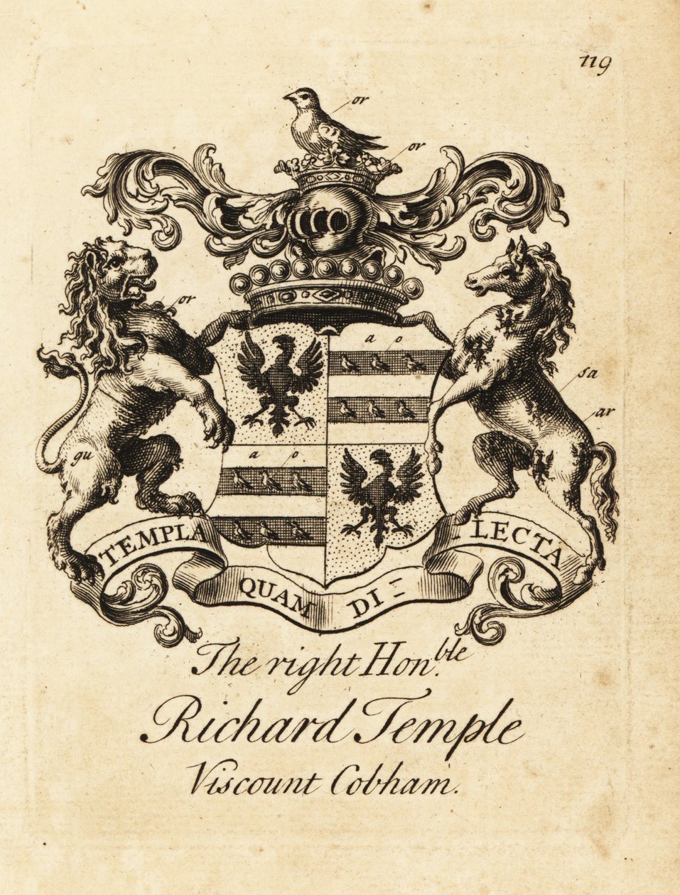 Wappen des hochverehrten Richard Temple von Andrew Johnston