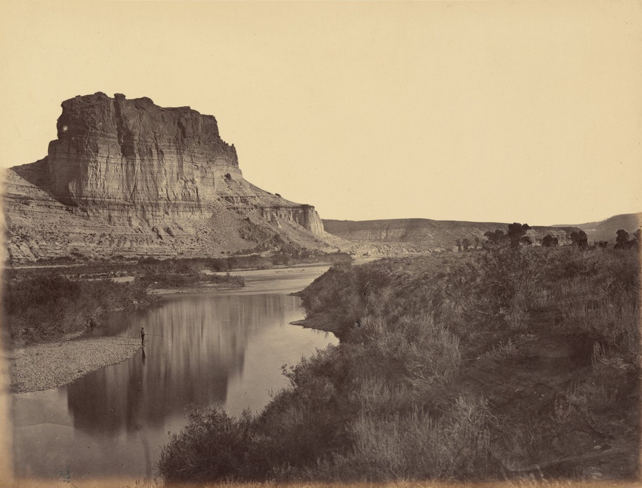 Tafel 24. Castle Rock, Green River Valley von Andrew Joseph Russell