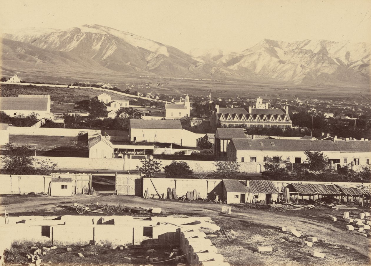 Tafel 45. Salt Lake City, vom Dach des Tabernakels, 1869 von Andrew Joseph Russell
