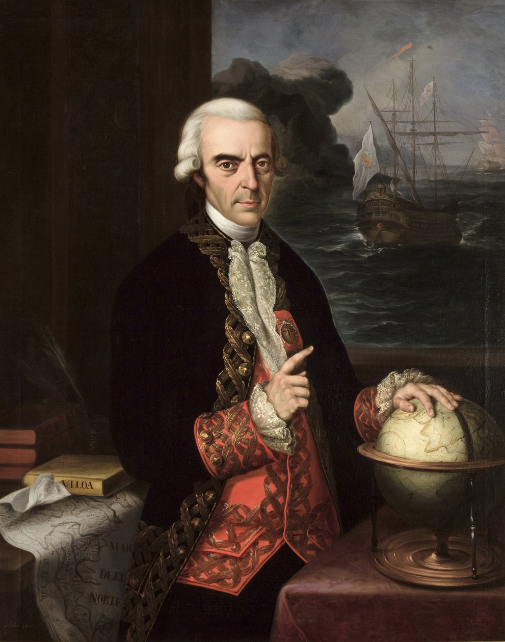 Porträt von Antonio de Ulloa (1716-1795) von Andrés Cortés y Aguilar