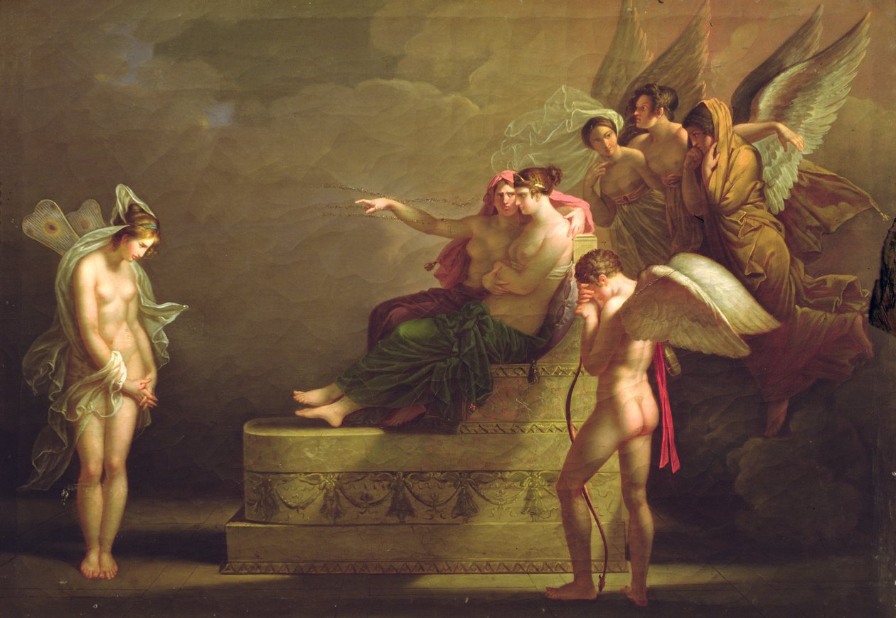 Szene aus der Legende von Amor und Psyche von Angelica Kauffmann