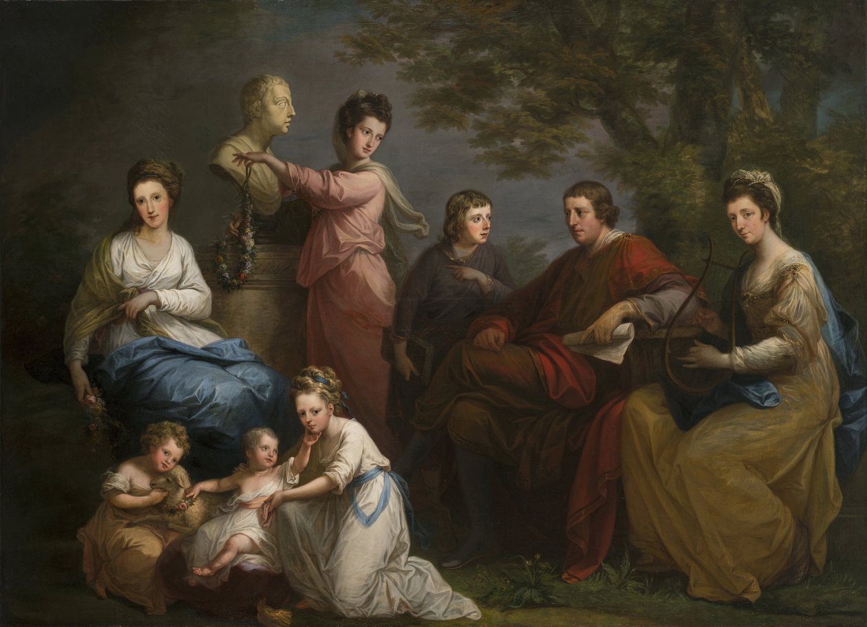 Die Familie des Earl of Gower von Angelica Kauffmann