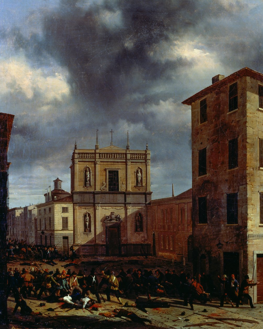 Die zehn Tage von Brescia, von Angelo Inganni