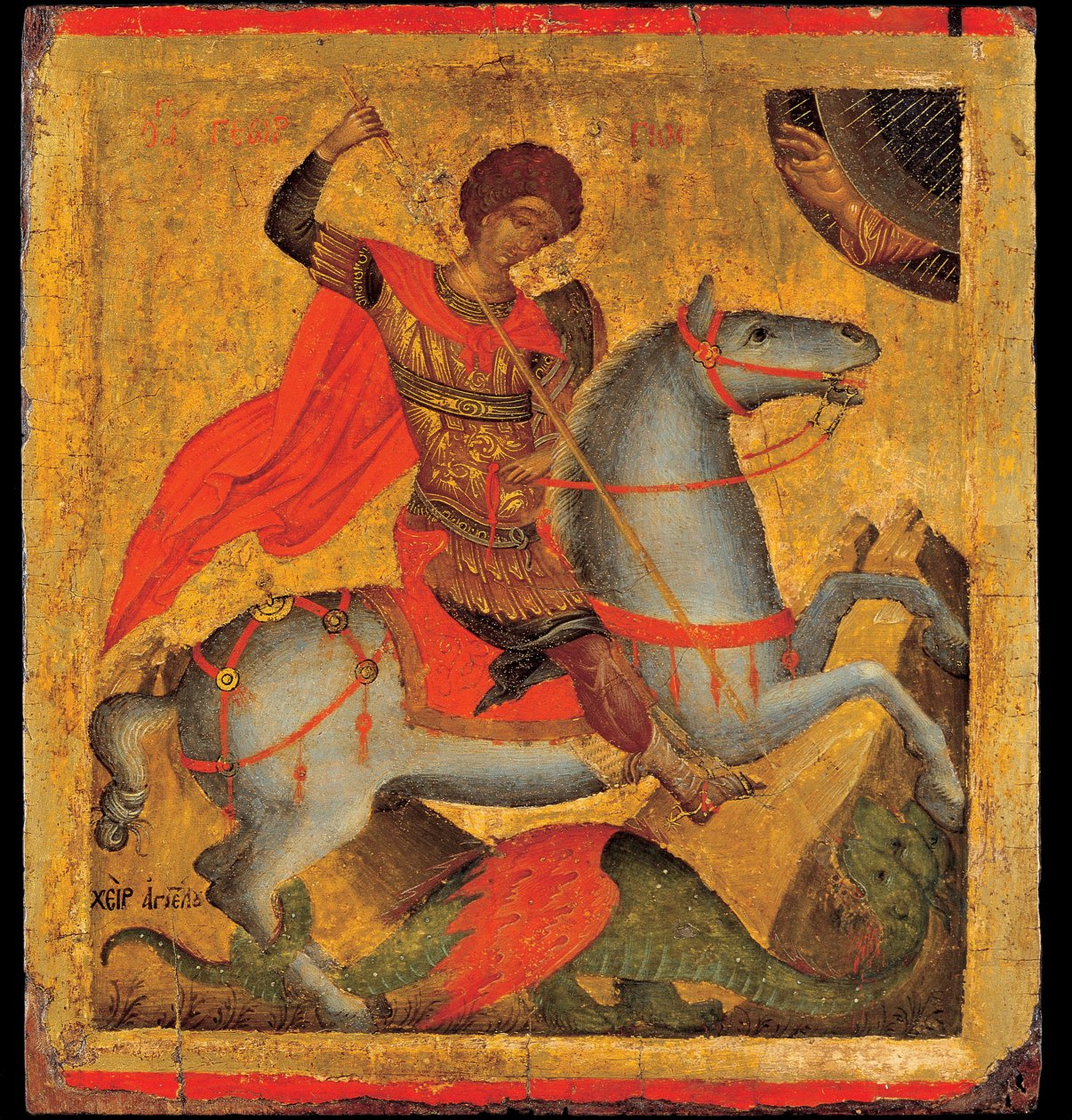 Heiliger Georg und der Drache von Angelos Akotantos