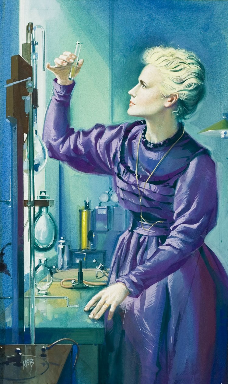 Madame Curie (1867-1934) (Gouache auf Papier) von Angus McBride