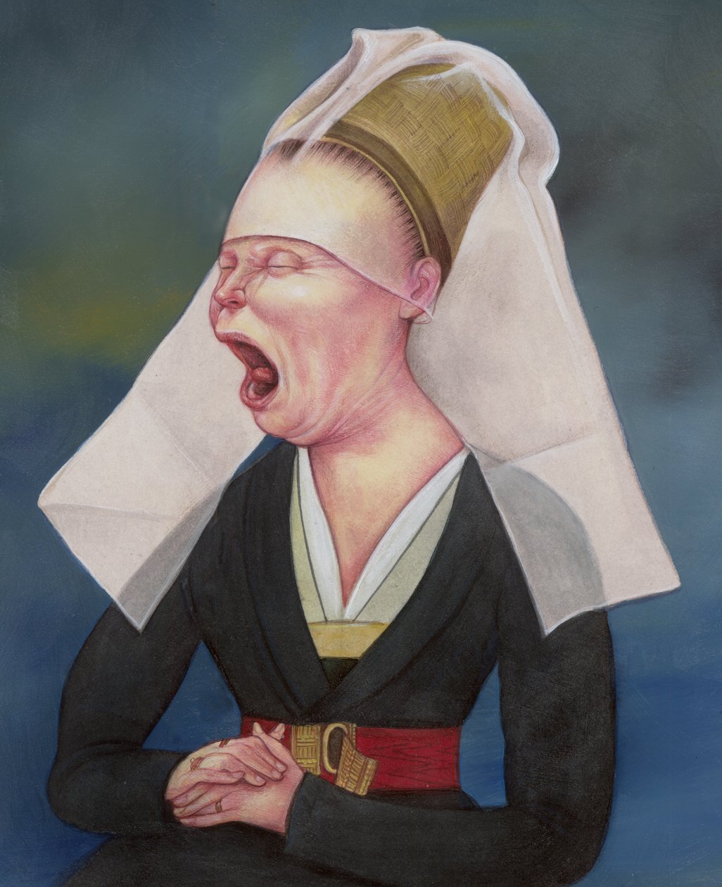 Frau wird mansplained, 2018 von Anita Kunz