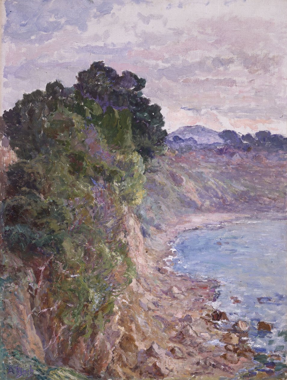 Klippen an der Küste von Sanary, Provence von Anna Boch