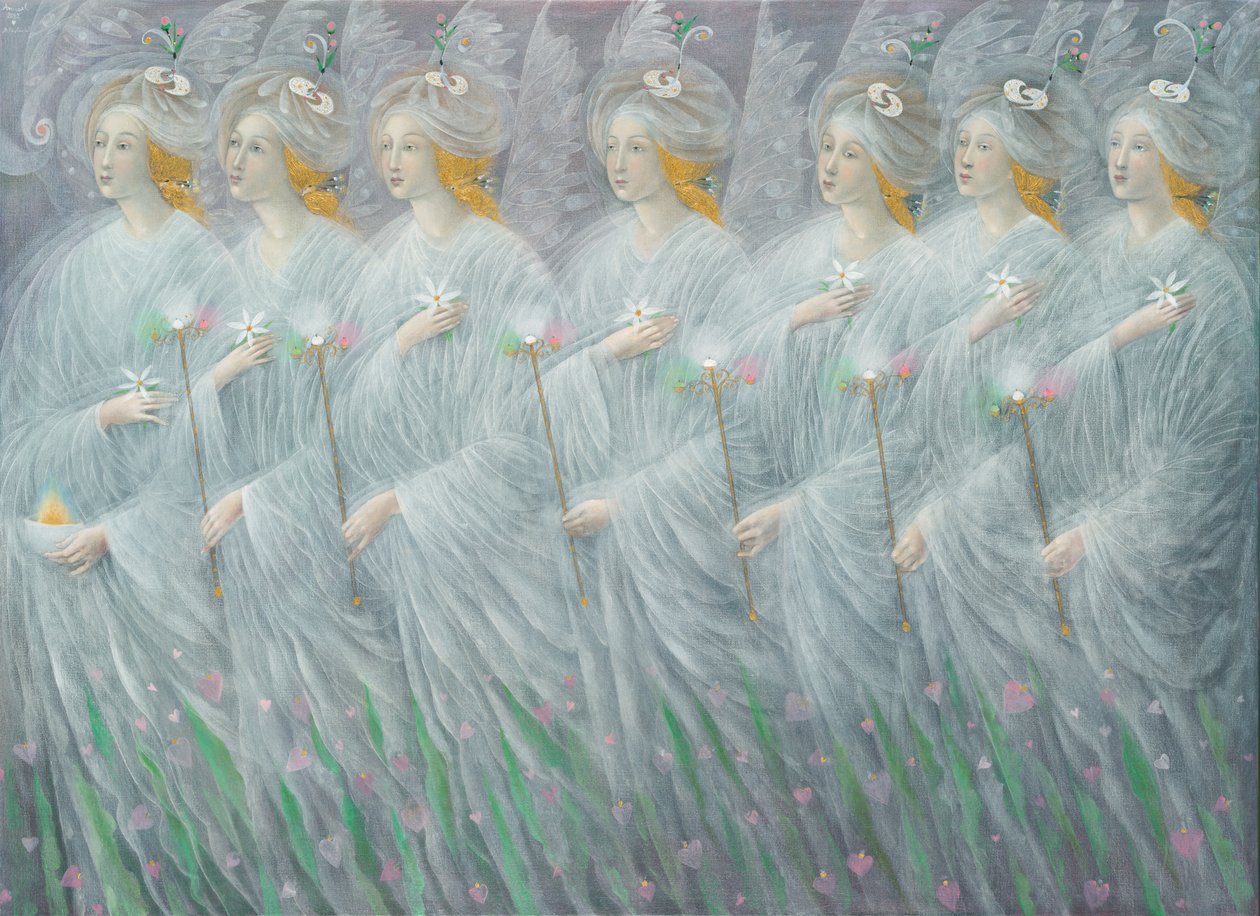 Die Offenbarungen des Frühlings (Diptychon), rechte Tafel, 2012 von Annael Anelia Pavlova