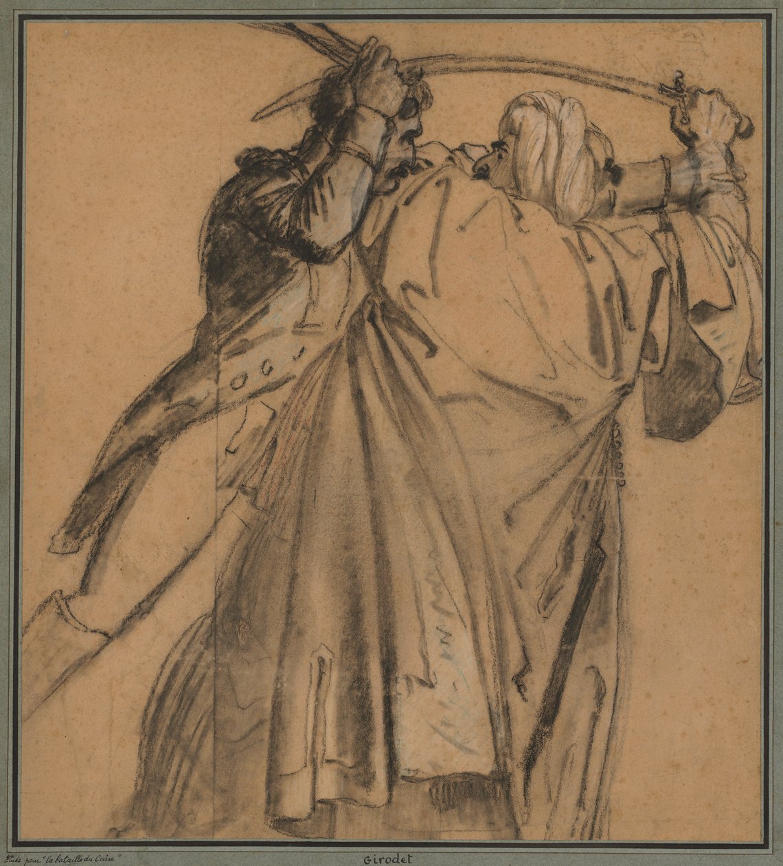 Zwei Araber, für Der Aufstand von Kairo von Anne-Louis Girodet de Roucy-Trioson