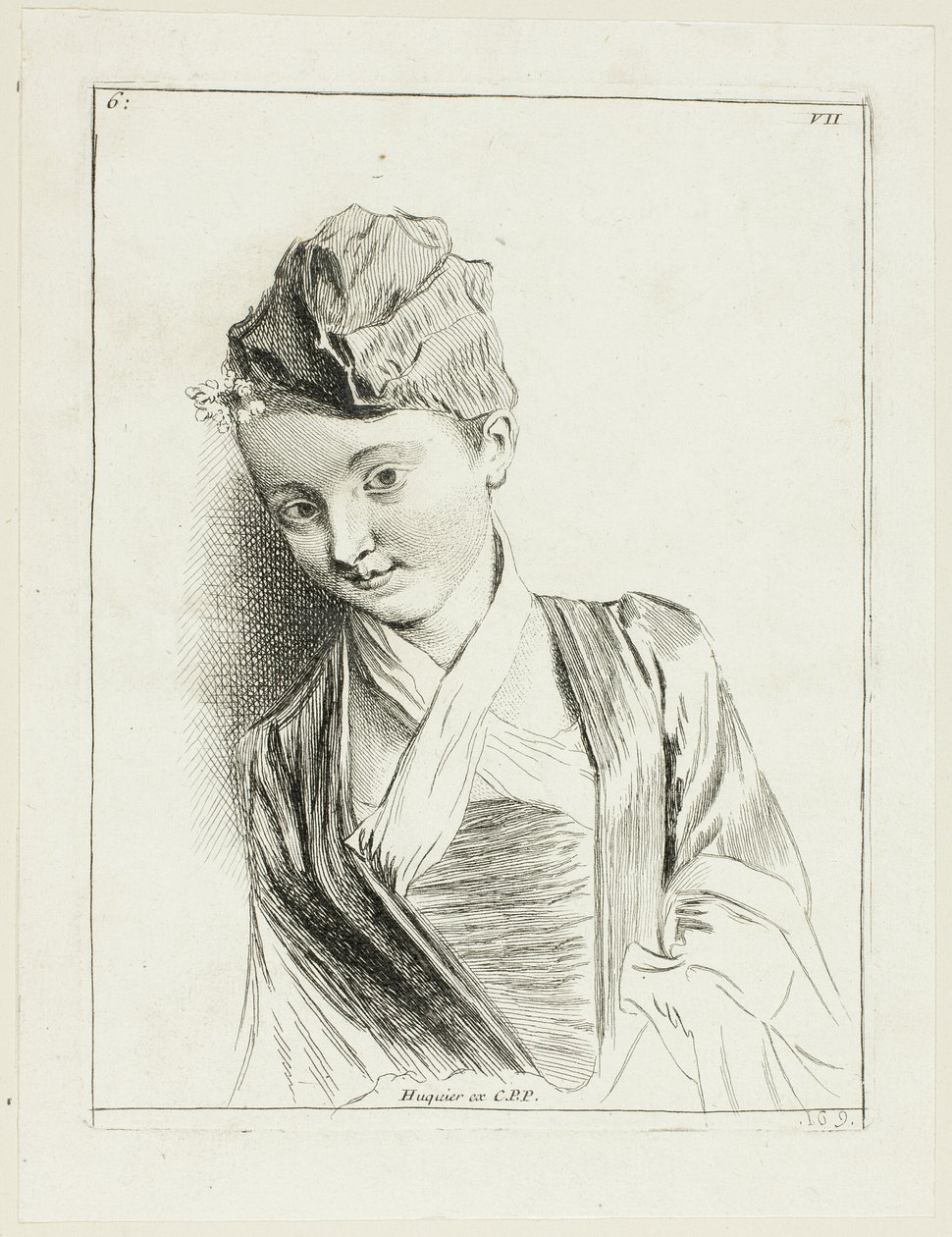 Frauenkopf von Anne Claude Philippe Caylus