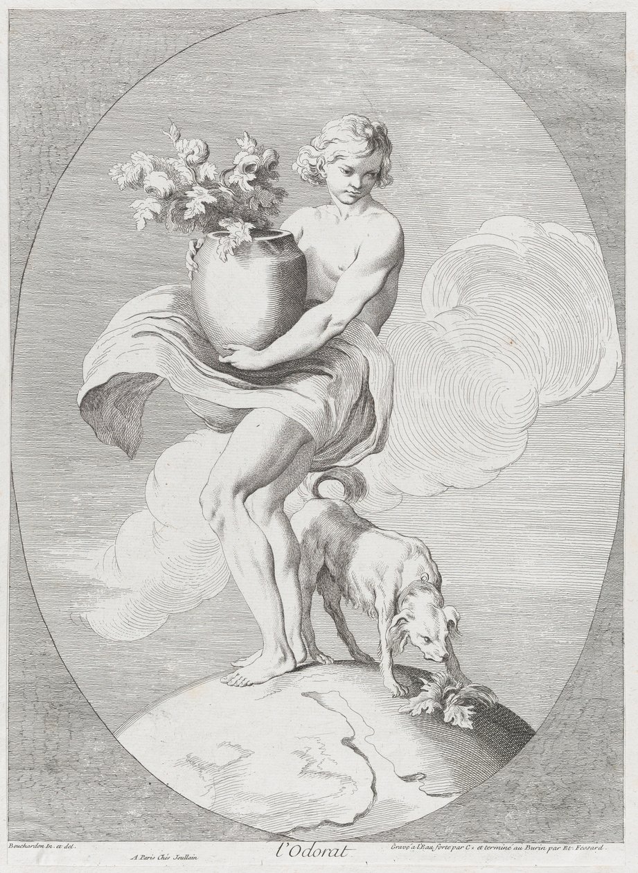 Geruch, 1730-65. Schöpfer: Caylus, Anne-Claude-Philippe de, Etienne Fessard von Anne Claude Philippe de Caylus, Etienne Fessard
