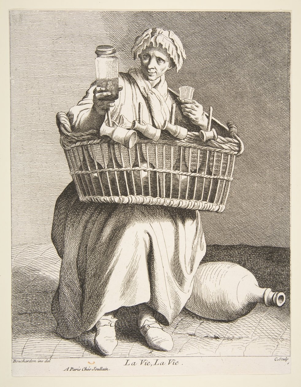 Branntweinverkäufer, 1737 von Anne Claude Philippe de Caylus