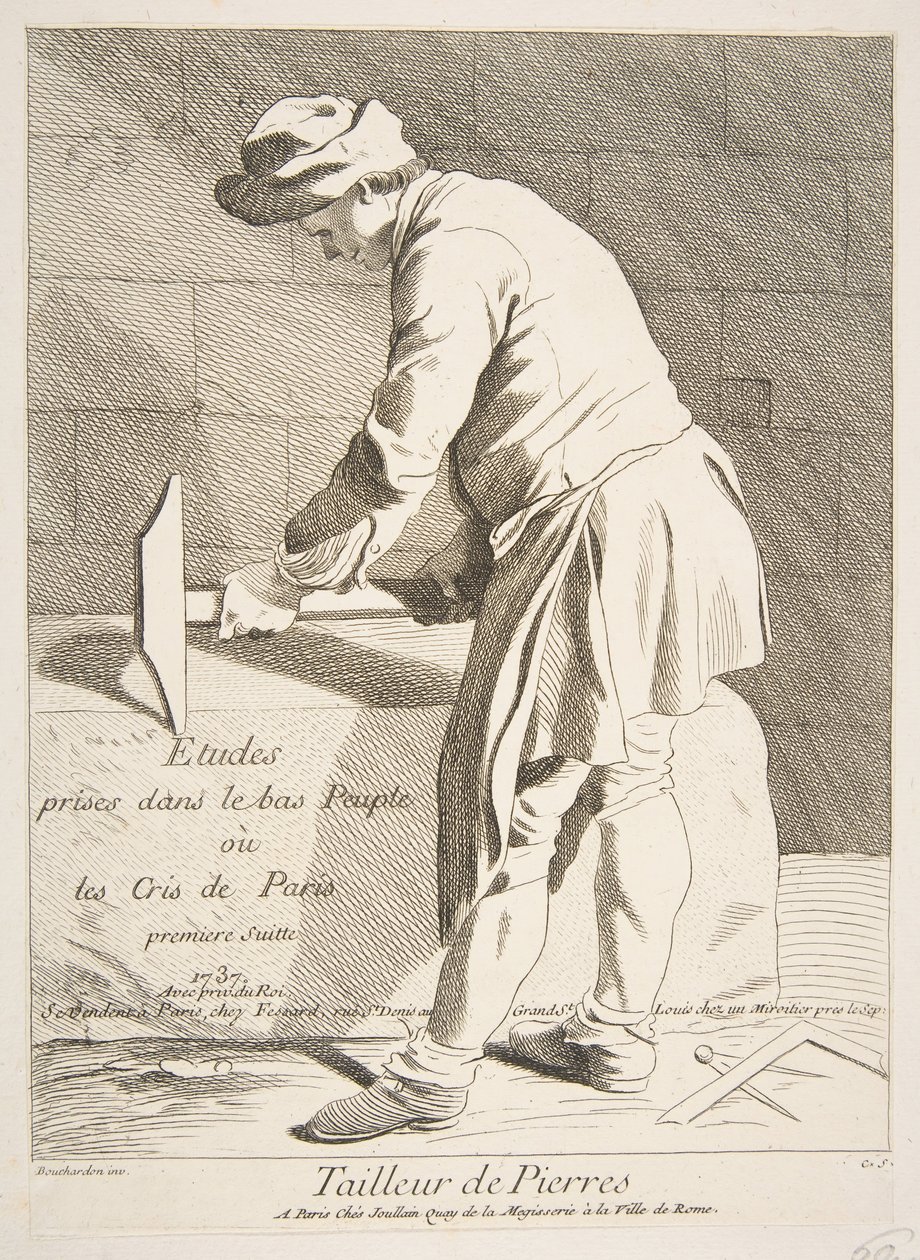 Steinmetz, 1737 von Anne Claude Philippe de Caylus