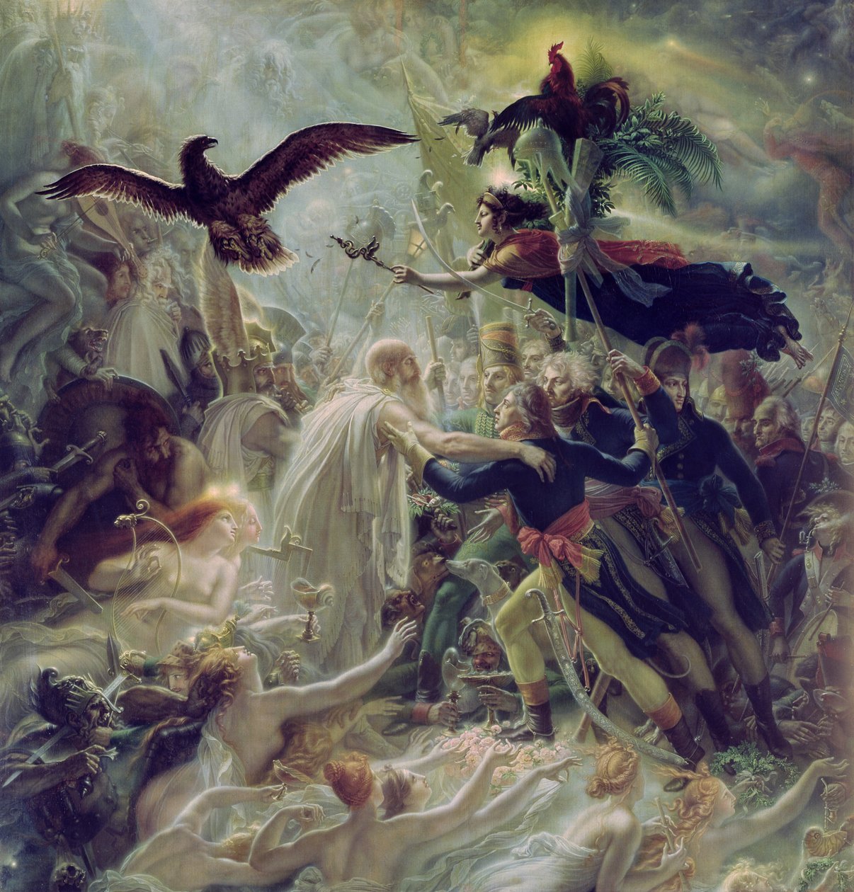 Die Apotheose der französischen Helden, die im Freiheitskrieg für ihr Land starben von Anne Louis Girodet de Roucy Trioson