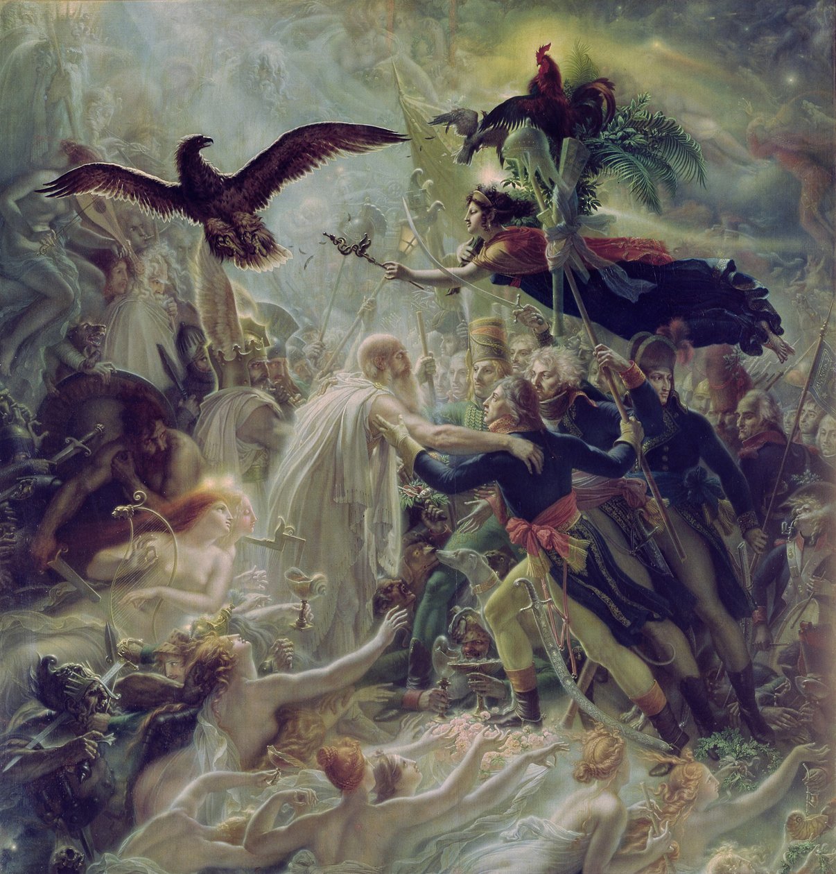 Apotheose der französischen Helden, die im Freiheitskrieg für ihr Land starben von Anne Louis Girodet de Roucy Trioson