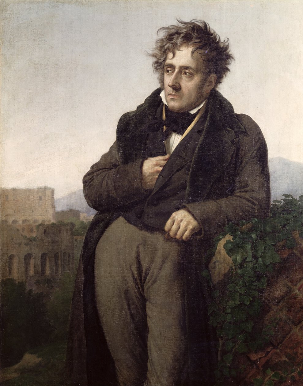Porträt von Francois Rene (1768-1848) Vicomte de Chateaubriand, ca. 1811 von Anne Louis Girodet de Roucy Trioson