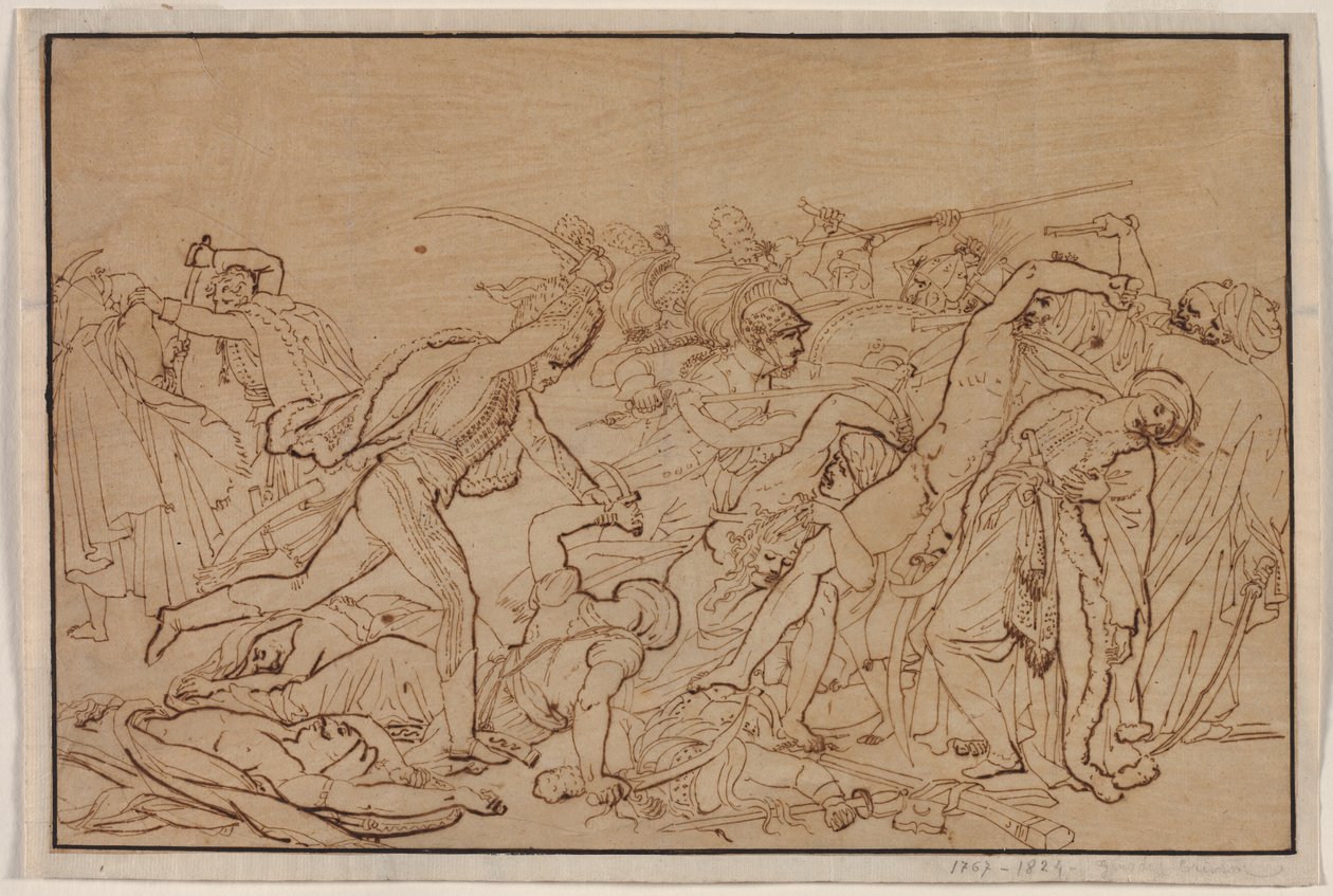Studie für den Aufstand von Kairo, 1810 von Anne Louis Girodet de Roucy Trioson