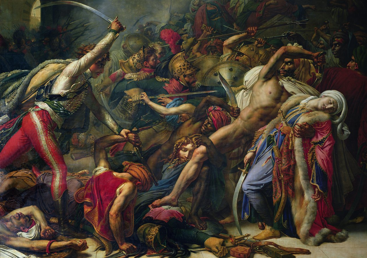 Der Aufstand in Kairo, 21. Oktober 1798 (Detail) von Anne Louis Girodet de Roucy Trioson
