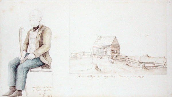 Erste Hütte von Angelica und der erste Siedler von Allegany County, New York von Anne Marguerite Hyde de Neuville