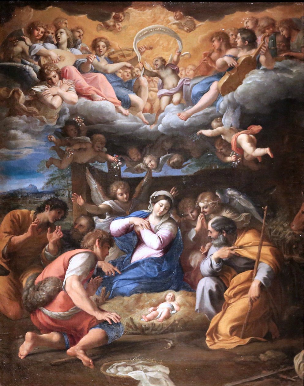 Die Anbetung der Hirten von Annibale Carracci