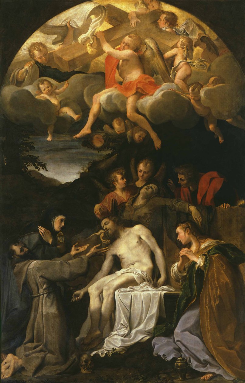 Die Beweinung Christi mit Heiligen von Annibale Carracci