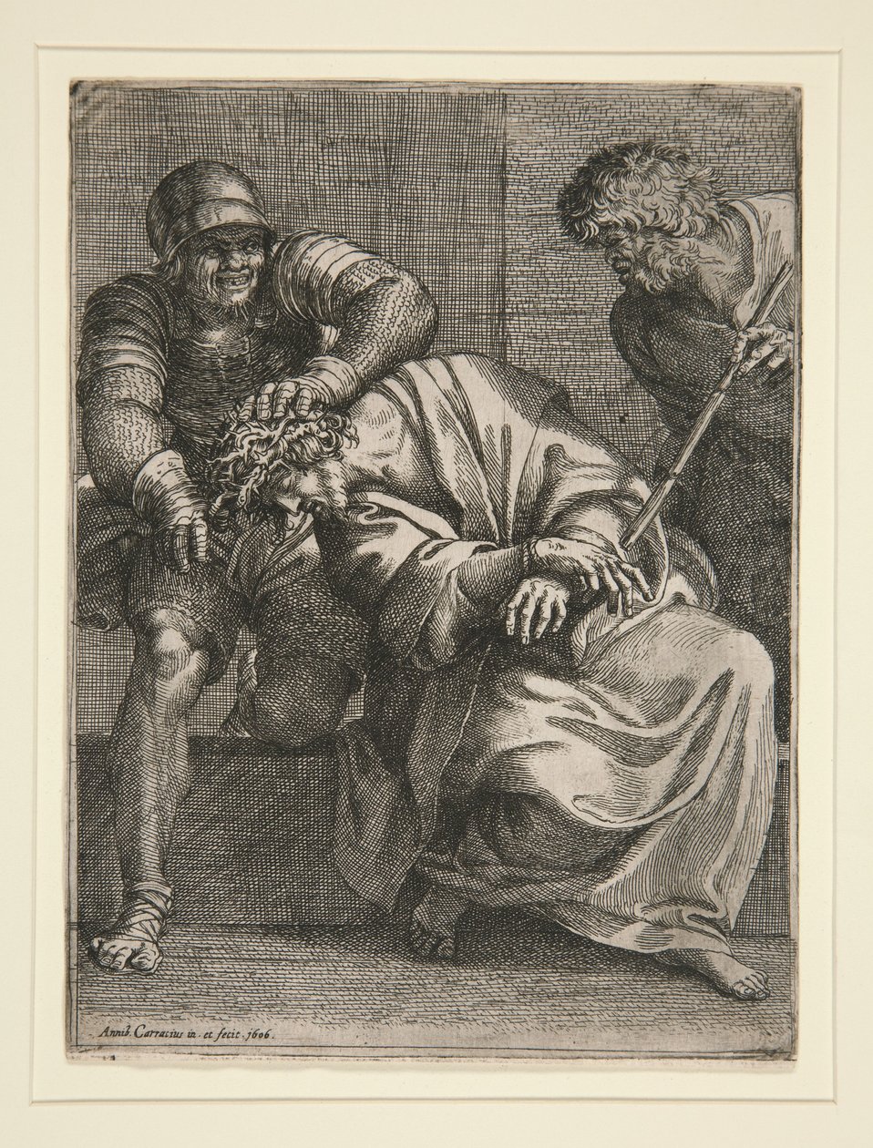 Christus mit der Dornenkrone von Annibale Carracci