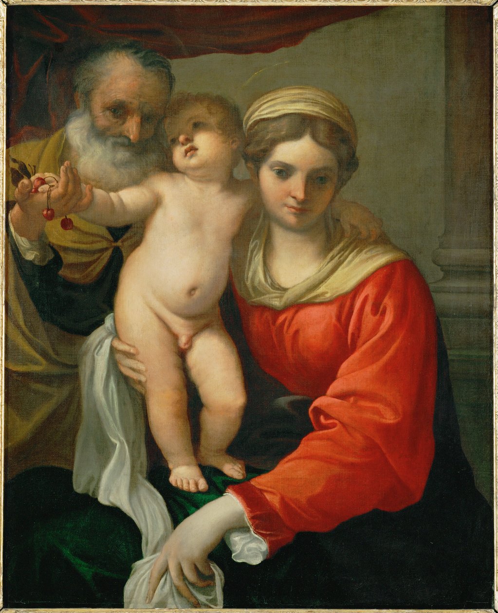 Madonna mit Kirschen von Annibale Carracci