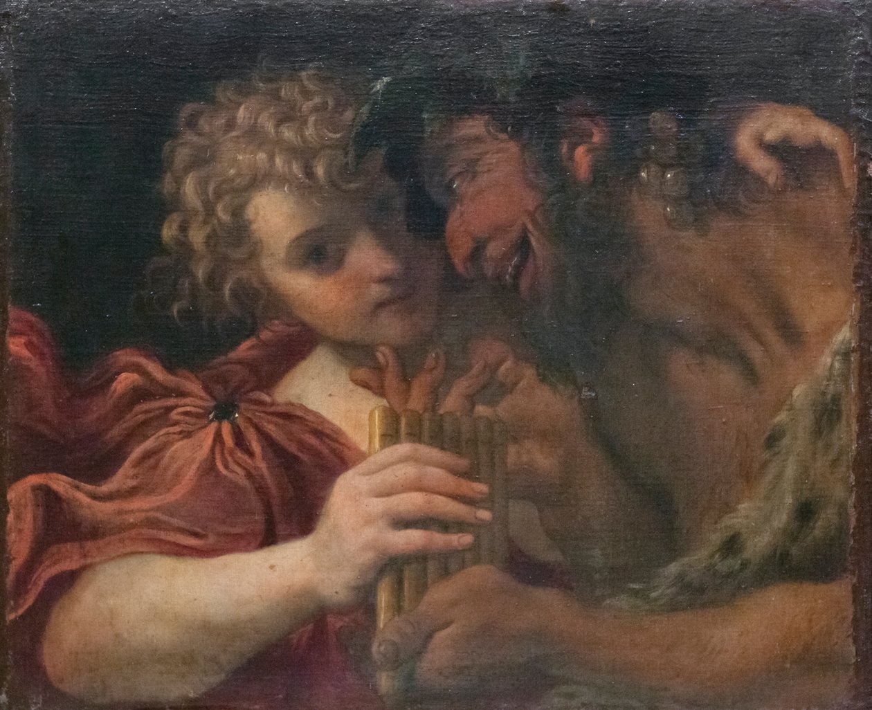 Satyr und Schäfer von Annibale Carracci
