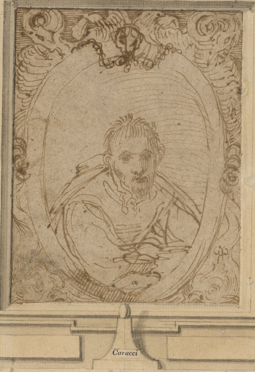 Selbstporträt, um 1580 von Annibale Carracci