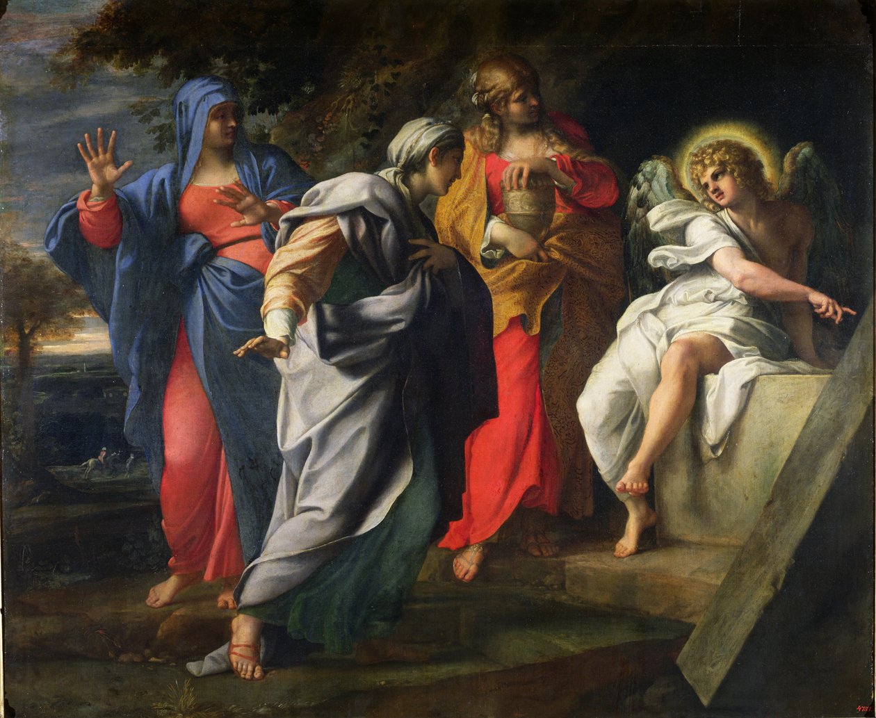 Die heiligen Frauen am Grab Christi, ca. 1597-8 von Annibale Carracci