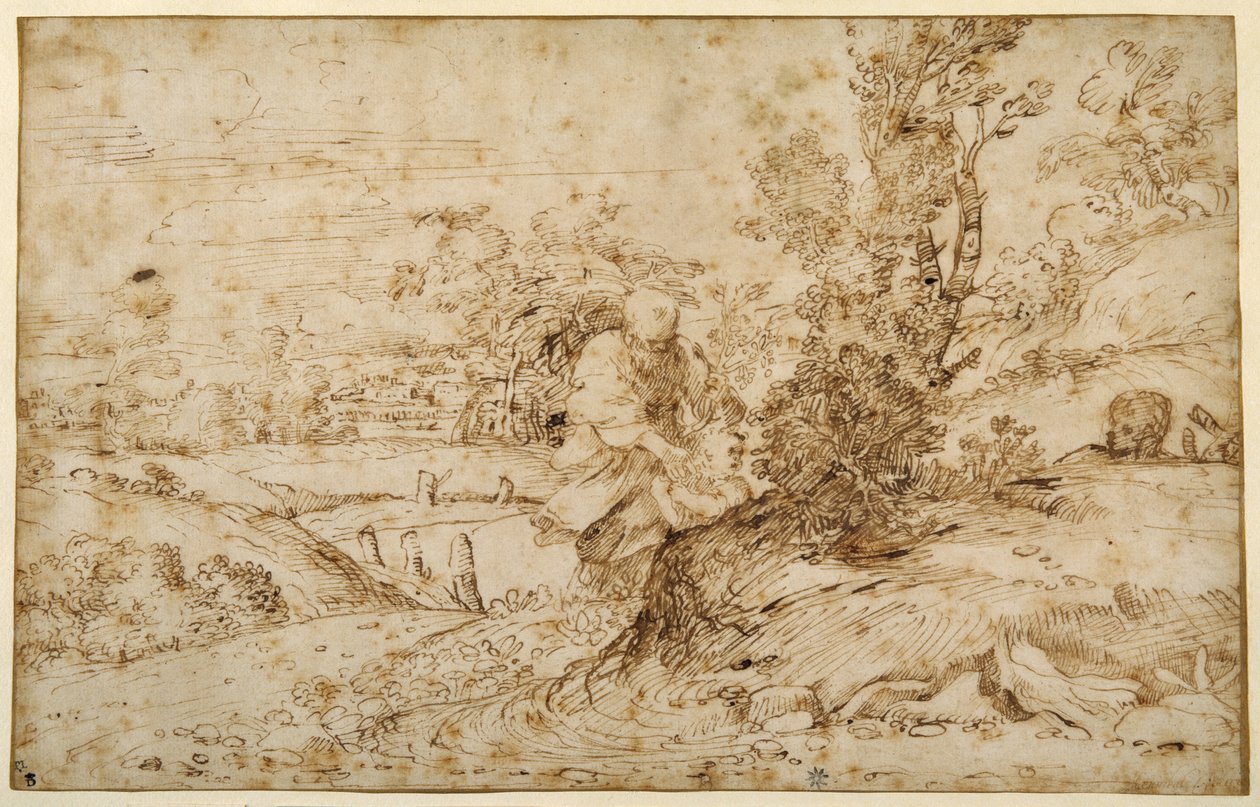 Die Rückkehr von der Flucht von Annibale Carracci