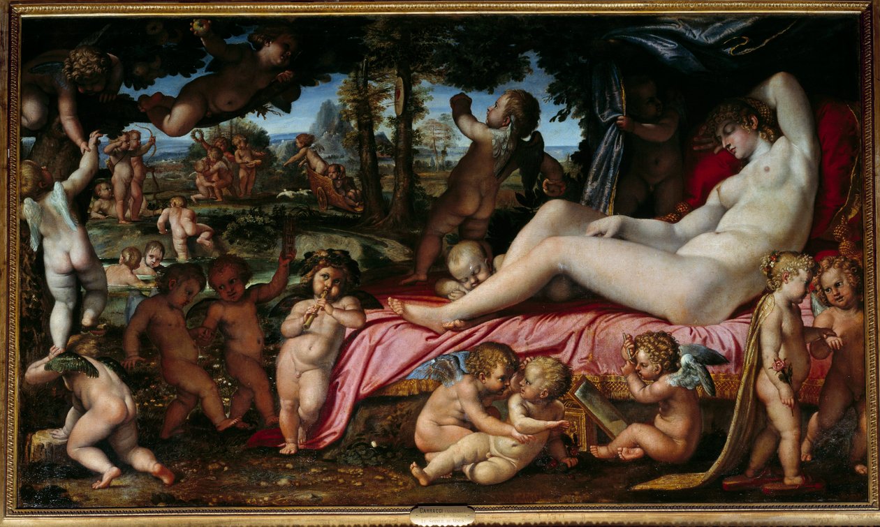 Der Schlaf der Venus von Annibale Carracci