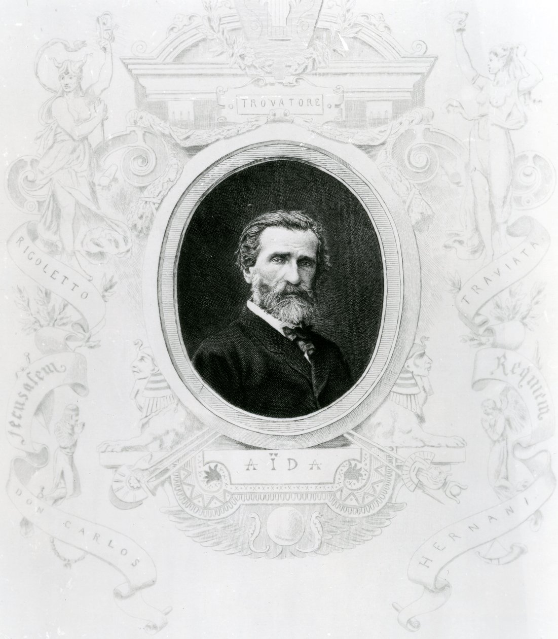 Musikdeckblatt für Aida von Giuseppe Verdi (1813-1901) von Unbekannt Unbekannt