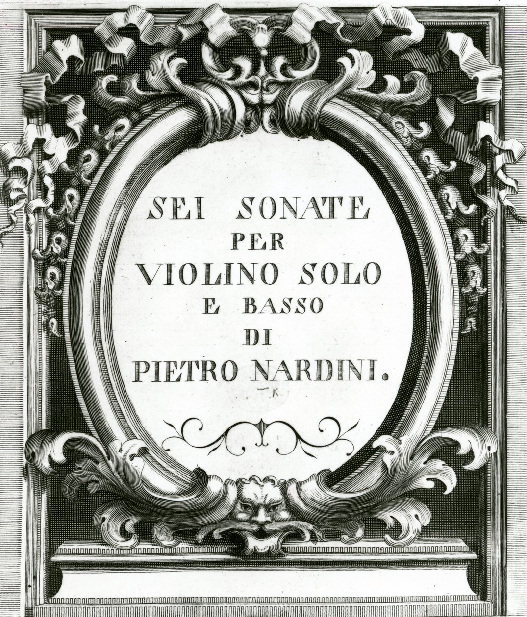 Musiknotenblatt für Violine von Pietro Nardini von Unbekannt Unbekannt
