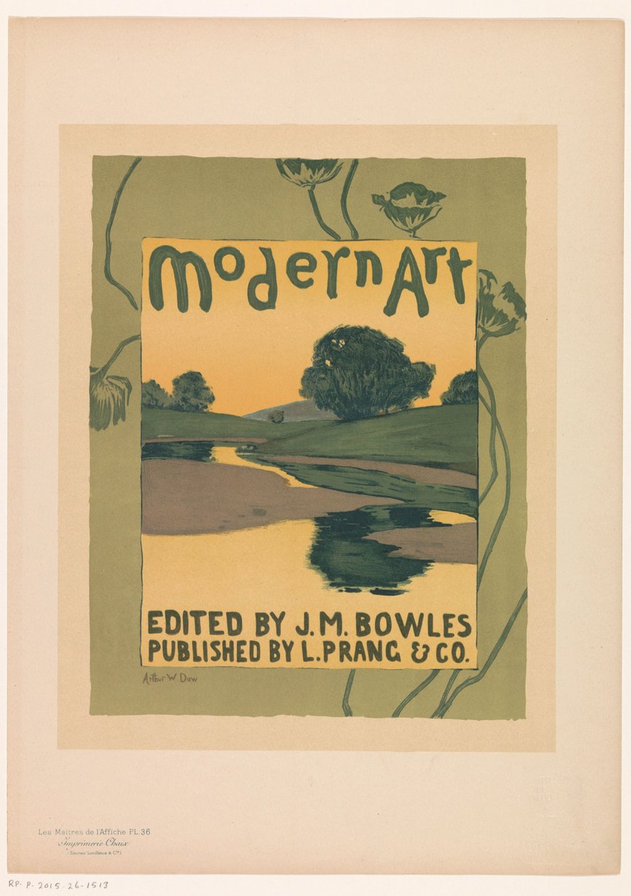 Anzeige für die Zeitschrift Modern Art (Serie: Les Maîtres de l