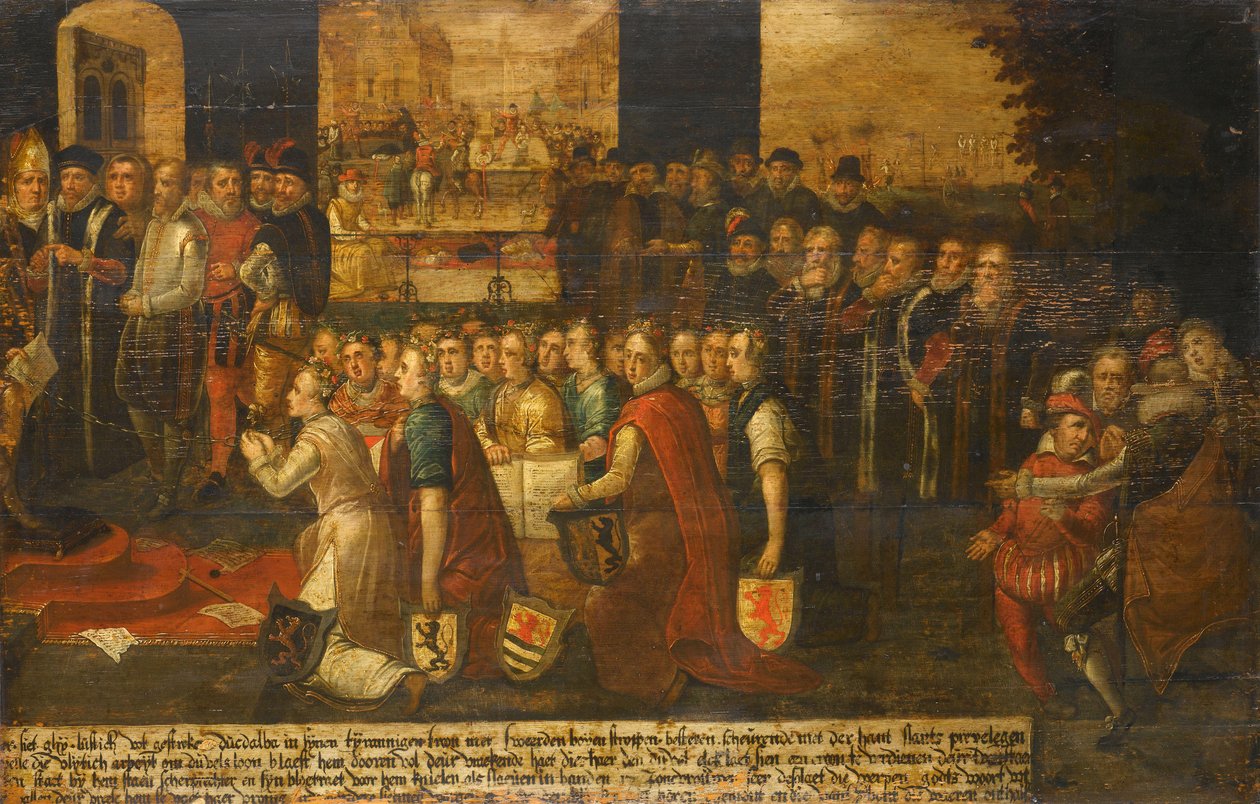 Allegorie der Tyrannei des Herzogs von Alba in den Niederlanden von Anonymous