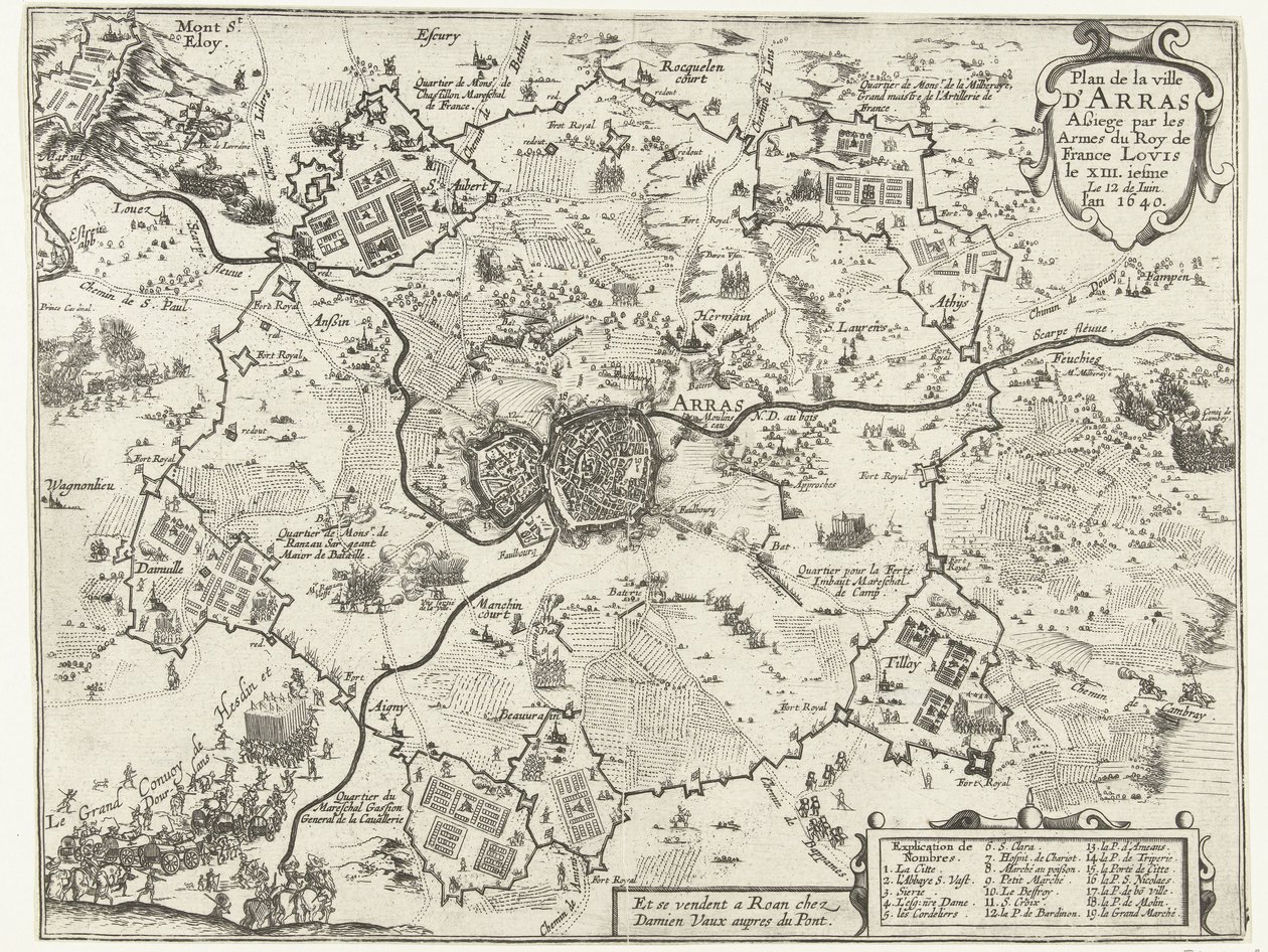 Belagerung von Arras durch die Franzosen, 1640 von Anonymous