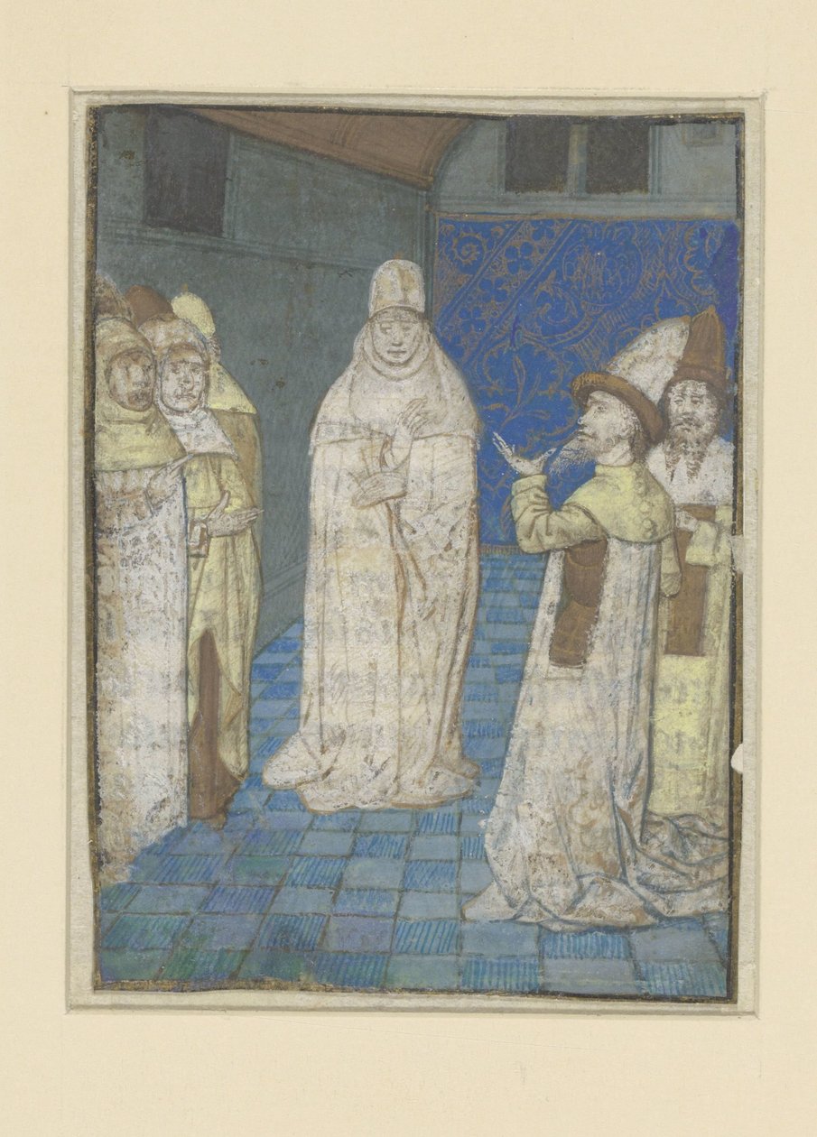 Boccaccio vermittelt in einer Diskussion (Die Schicksale edler Männer und Frauen) von Anonymous
