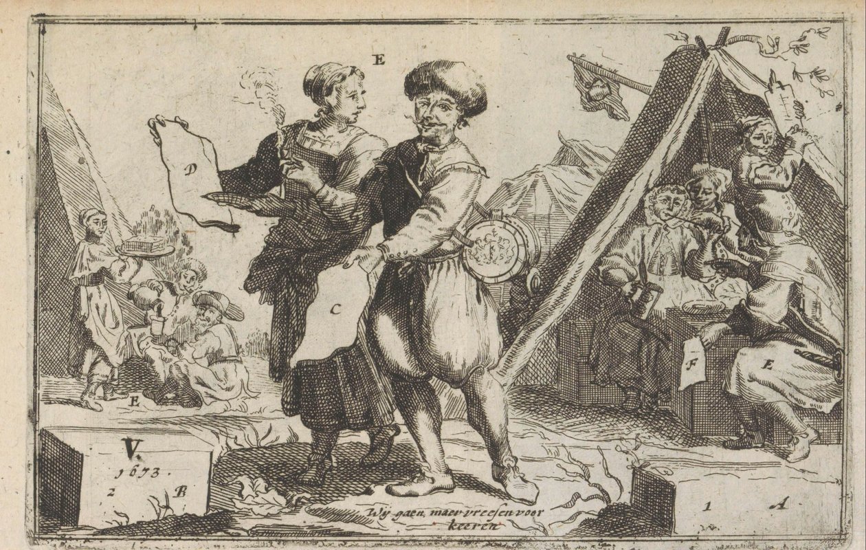 Die mutigen Bataver, 1673 von Anonymous