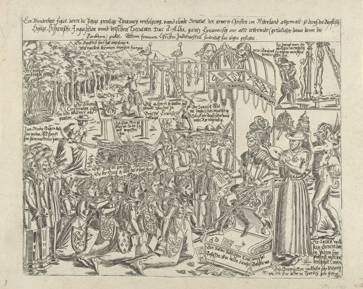 Der Thron des Herzogs von Alba, 1569 (Kopie) von Anonymous