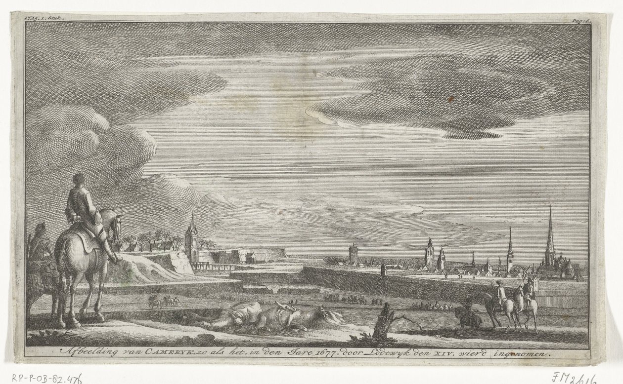 Ansicht von Kamerijk, 1677 von Anonymous