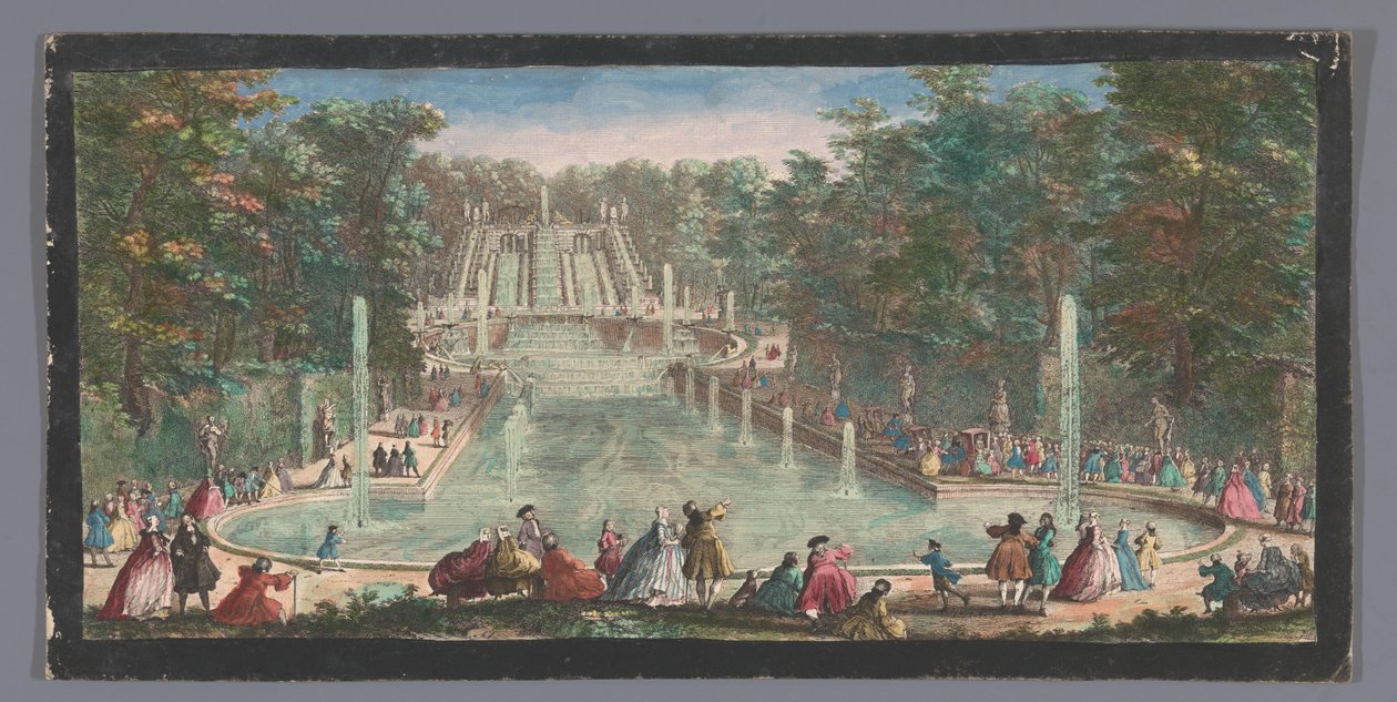 Ansicht der Kaskaden des Gartens des Château de Saint-Cloud von Anonymous