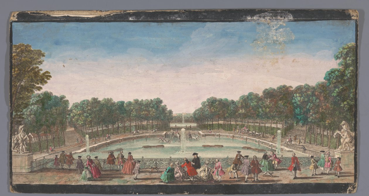 Ansicht des Trinkbrunnens im Garten des Château de Marly von Anonymous