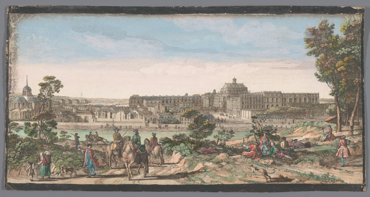 Ansicht der Stadt und des Palastes von Versailles von Anonymous