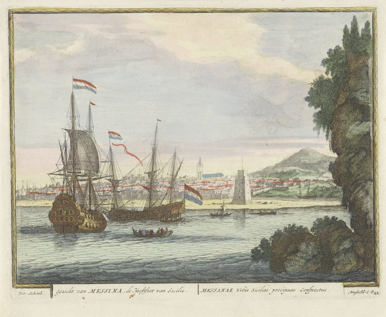 Blick vom Wasser auf die Stadt Messina (Profile von Städten auf der ganzen Welt) von Anonymous