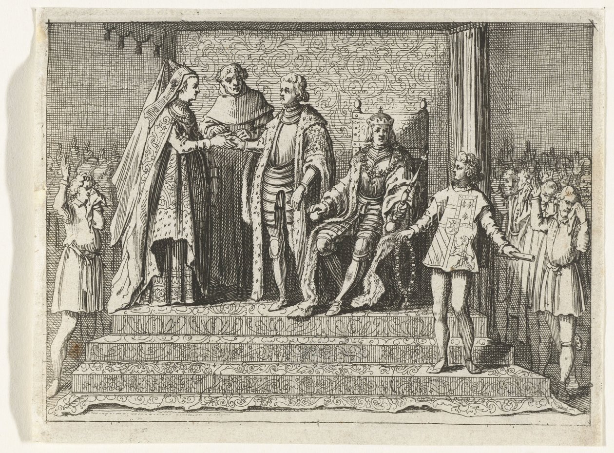 Hochzeit von Jacoba von Bayern und Frank von Borselen, 1434 von Anonymous